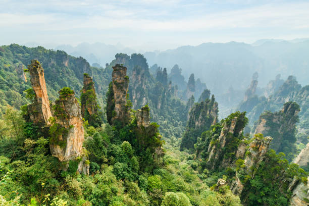 istock Awesome view of quartz sandstone pillars (Avatar Mountains) 1923797173