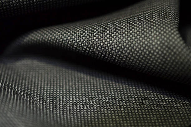 istock close up pattern texture gray fabric of suit 1923888948