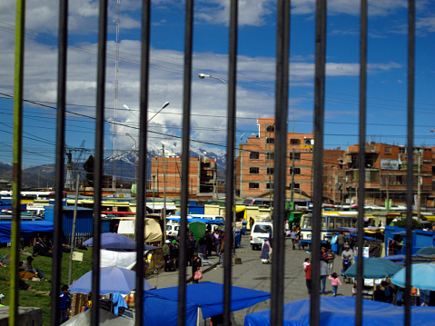 La Paz, Bolivia - 08 May 2011: The street in La Paz, Bolivia