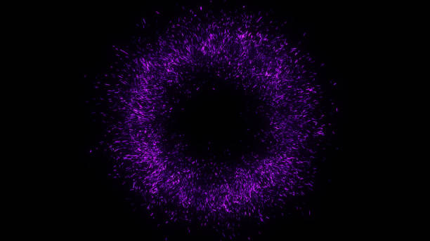 istock Particle Blasts And Explosions on dark background 1924125061