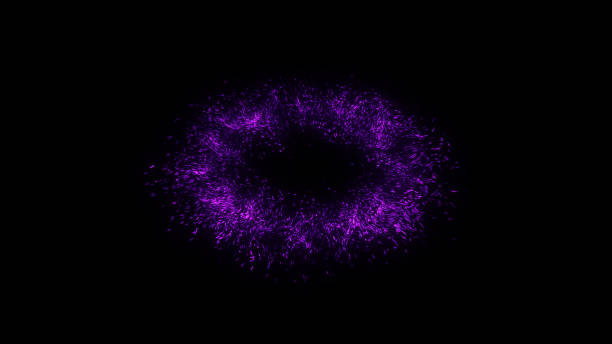 istock Purple Particle explosion with Alpha Channel 1924125068