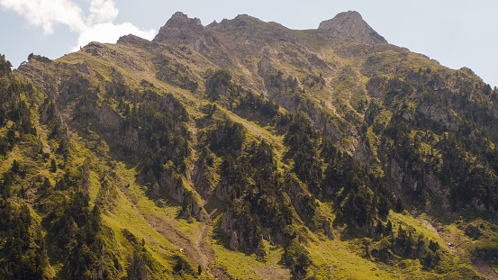 Station de ski de la Mongie, avec une belle vue sur les Pyrénées