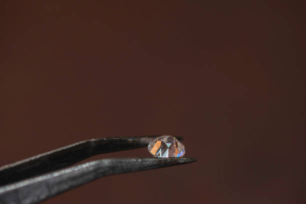 diamond isolated on black. Dark version