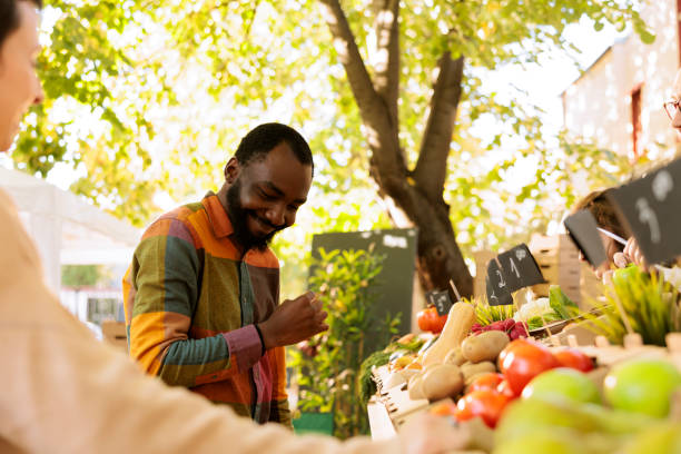 istock Black guy shopping for organic products 1924222188