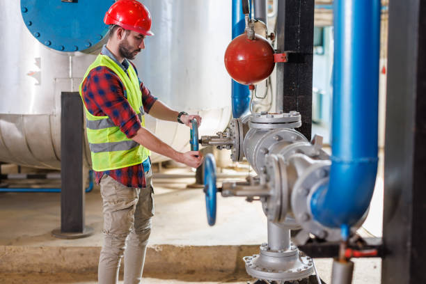 istock Heating plant worker checking fuel levels 1924249510