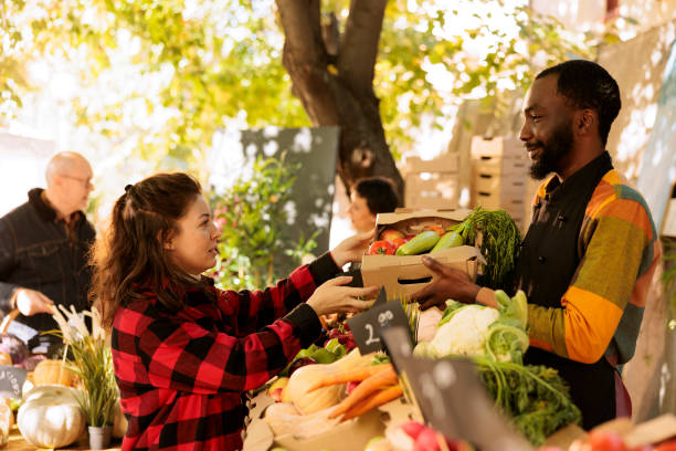 istock Female client buys fresh fruits and veggies 1924264365