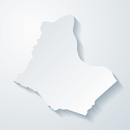 Ilustración de Condado De Greenup Kentucky Mapa Con Efecto De Corte De