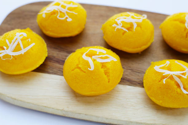 istock Toddy palm cake. Khanom Tarn (Thai dessert) 1924300185