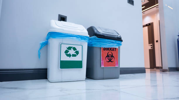 Recycle bin in medical clinic