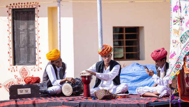 Indian drummer & trumpet player