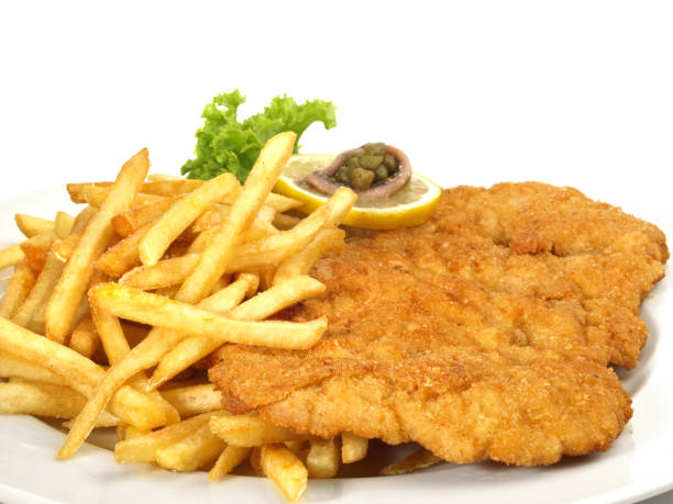 Breaded Schnitzel with French Fries