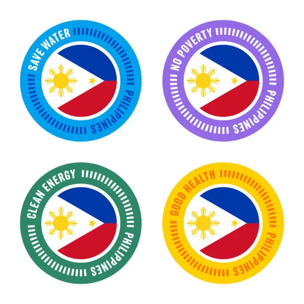 Vector illustration of Philippines Sustainable Development Policy