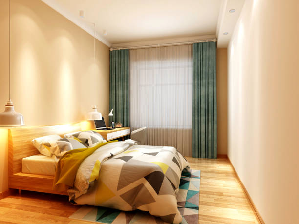 istock 3d render of modern bedroom 1924399444