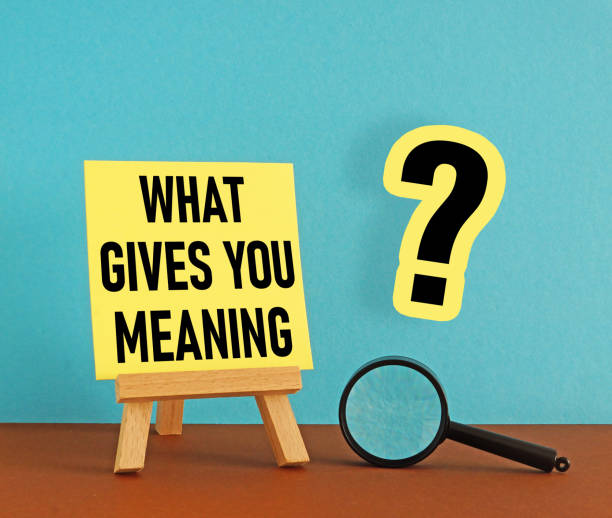 istock What gives you meaning is shown using the text 1924406765