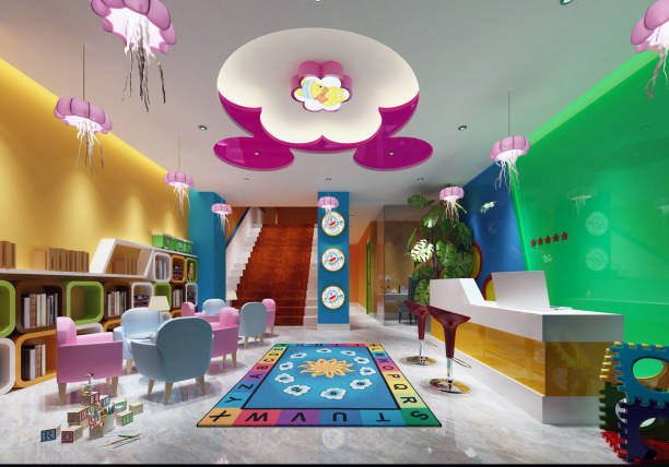 istock 3d render of kindergarten play room 1924421457