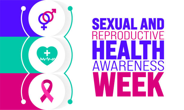 istock February is Sexual and reproductive health awareness week background template. Holiday concept. background, banner, placard, card, and poster design template with text inscription and standard color. 1924467809