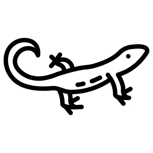 Lizard Icon Outlined Free lizard animal reptile sign symbol outline media png svg Vector ...