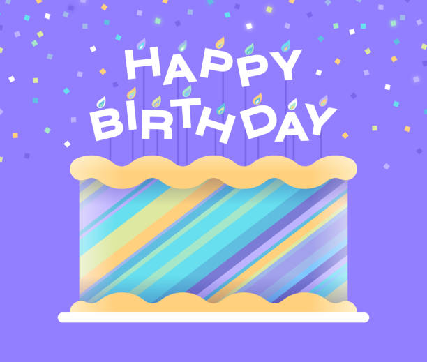 ilustrações, clipart, desenhos animados e ícones de happy birthday to you birthday cake - gateaux cake birthday decorating