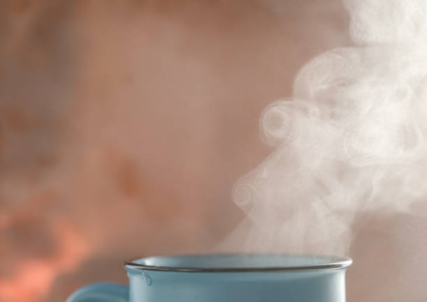 istock The movement of steam over the ceramic cup. 1924633410