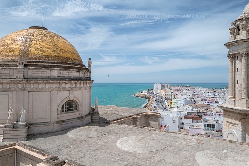The dome of Cadiz Cathedral, Spain