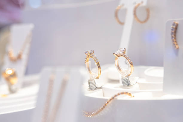 Jewelry in the shop window.