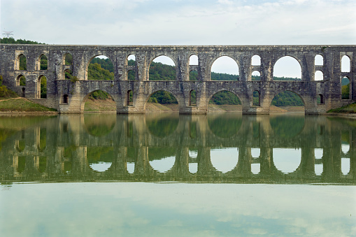 Ponte Pietra with Adige river in Verona, Italy