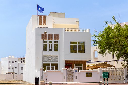 Building of Embassy of Republic of Somalia in the city of Muscat. Sultanate of Oman