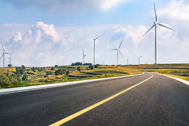 istock Wind Turbine and road 1924715876