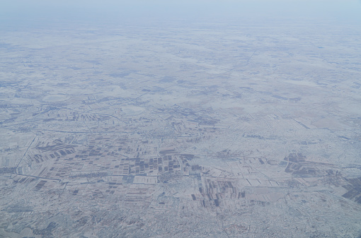 Aerial view of the California desert