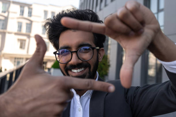 istock Smiling businessman looking happy and enjoyed 1924836084