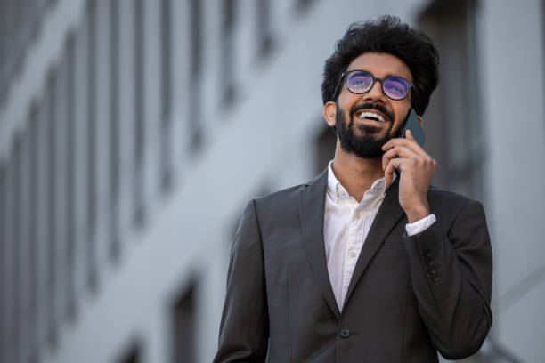 istock Hindu businessman having a phone call and looking confident 1924837722