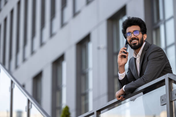 istock Hindu businessman having a phone call and looking confident 1924837728