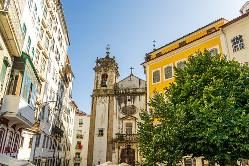 Nice view of PraÃ§a do ComÃ©rcio, Coimbra, Portugal