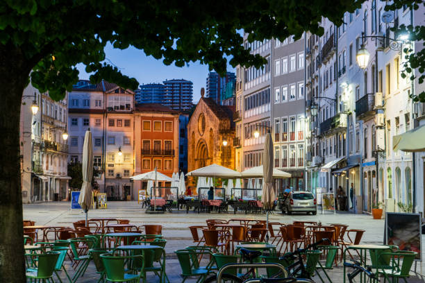 istock Town at night, Coimbra, Portugal 1924841000