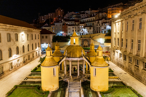 Jardim da Manga, Renaissance architectural work with water fountains, Coimbra