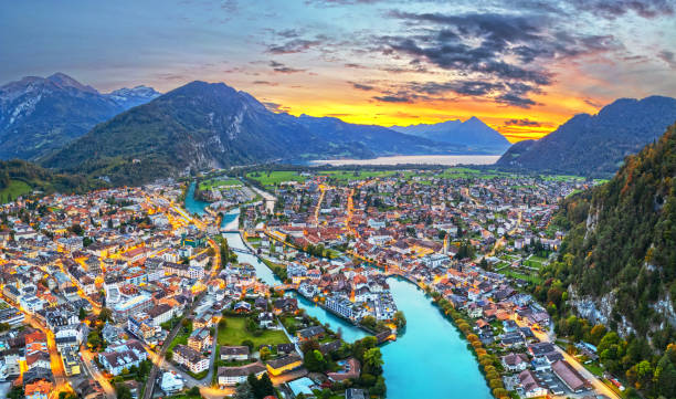 istock Interlaken, Switzerland Overlooking the Aare River 1924869539