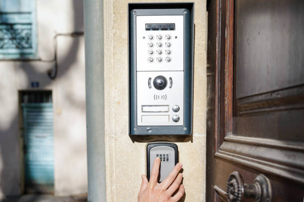 safe with password to save the key. home security to protect the housing