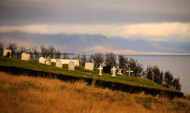 istock sunlit cemetery in Iceland 1924952188