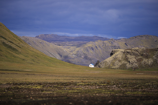 single house in the Highlands of Iceland