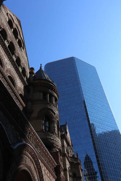 istock Toronto skyscrapers with blue sky background 1924958611