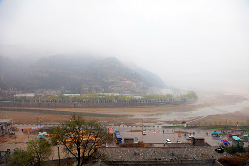 Scenery of Mountainous Villages on the Bank of the Yellow River