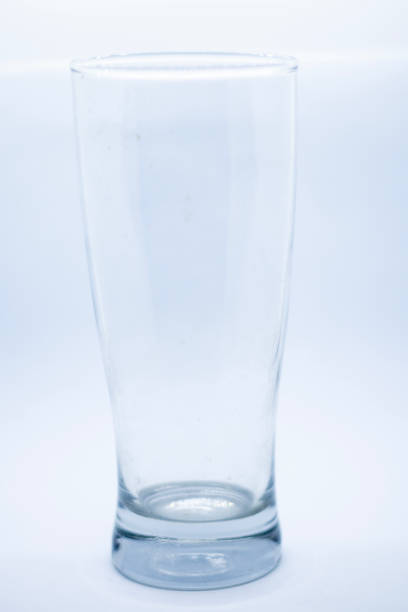 empty glass isolated on white background. - glass empty pint glass isolated ストックフォトと画像