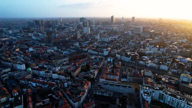 istock Aerial view of Brussels in Belgium 1924995536