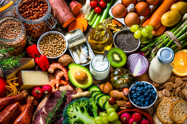 istock Group of healthy food for balanced diet 1925115764