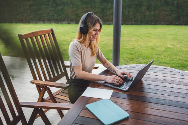 istock A young woman works from home 1925156293