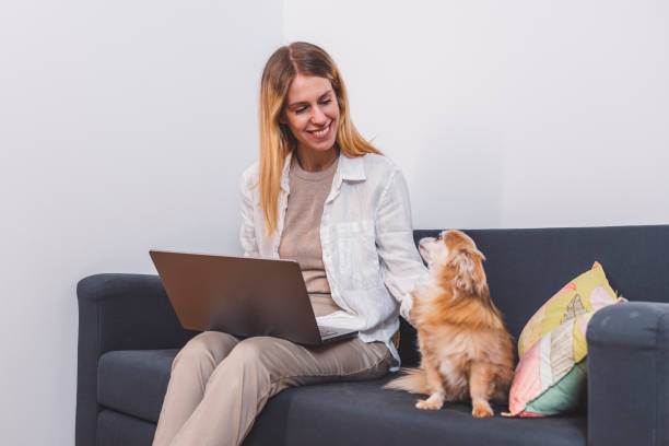 istock A young woman works from home 1925186339