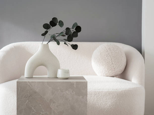 Modern interior design. Sofa in a living room