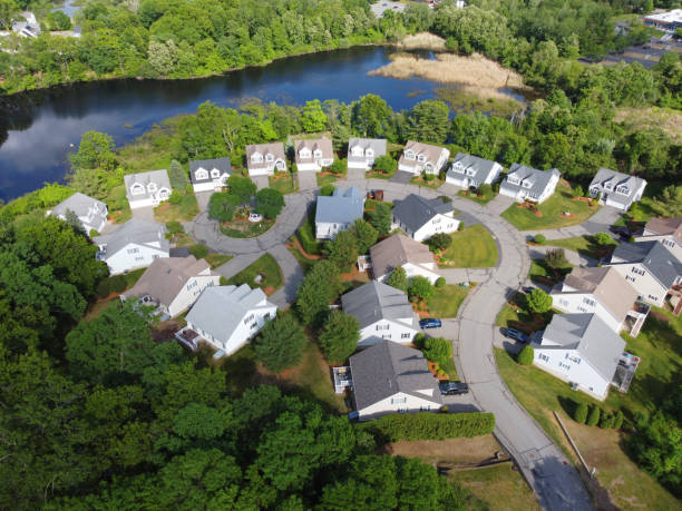 istock aerial view of residential community 1925267509