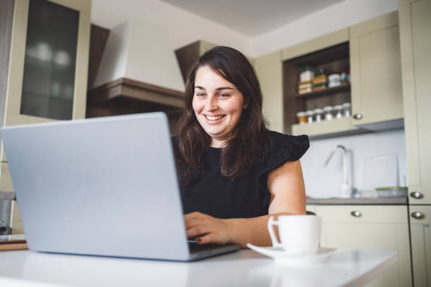 istock A young woman works from home 1925285907