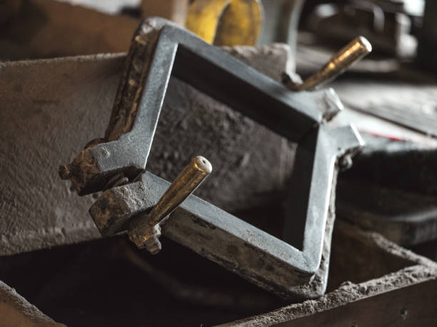 istock Metal mold for tiles in workshop 1925319957
